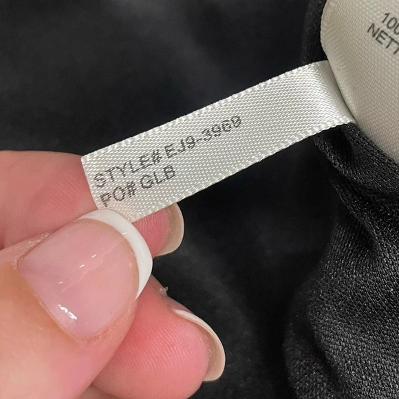 Eliza J Sequin Balloon-Sleeve Sheath Black Dress size 6 Elegant Evening Classic - Picture 10 of 11